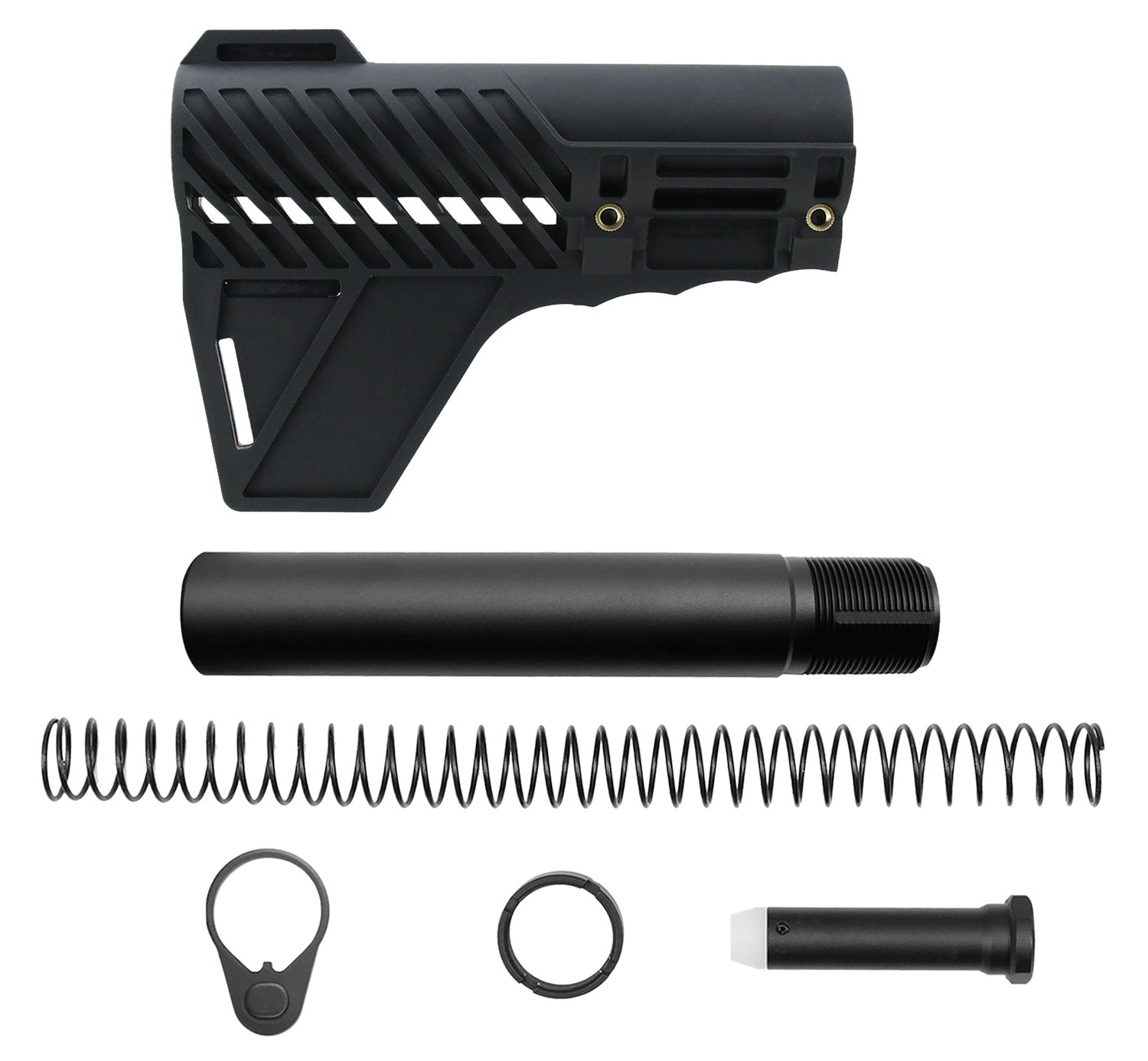 TacFire SP34-49A AR Pistol Stabilizer Brace with Buffer Tube Black