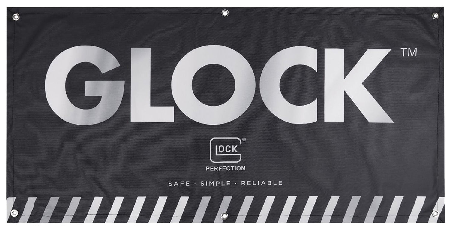 Glock AD02044 Fabric Promotional Banner Black 4 ft x 2 ft