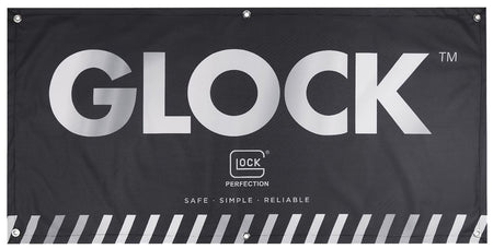 Glock AD02044 Fabric Promotional Banner Black 4 ft x 2 ft