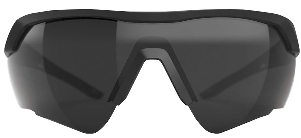 Glock Crossover Tactical Shooting Glasses - Smoke Lens, Black Frame