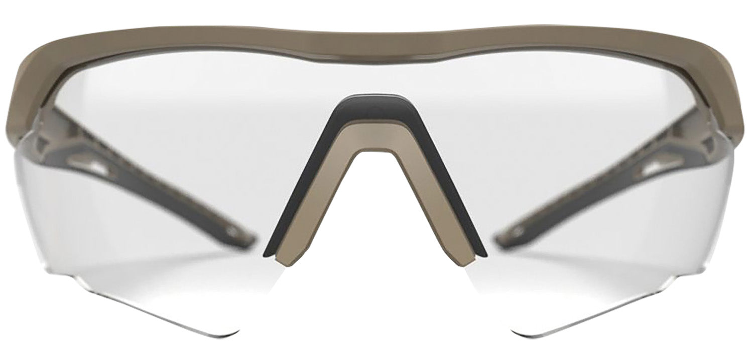Glock Crossover Tactical Shooting Glasses - Clear Lens, Desert Tan Frame