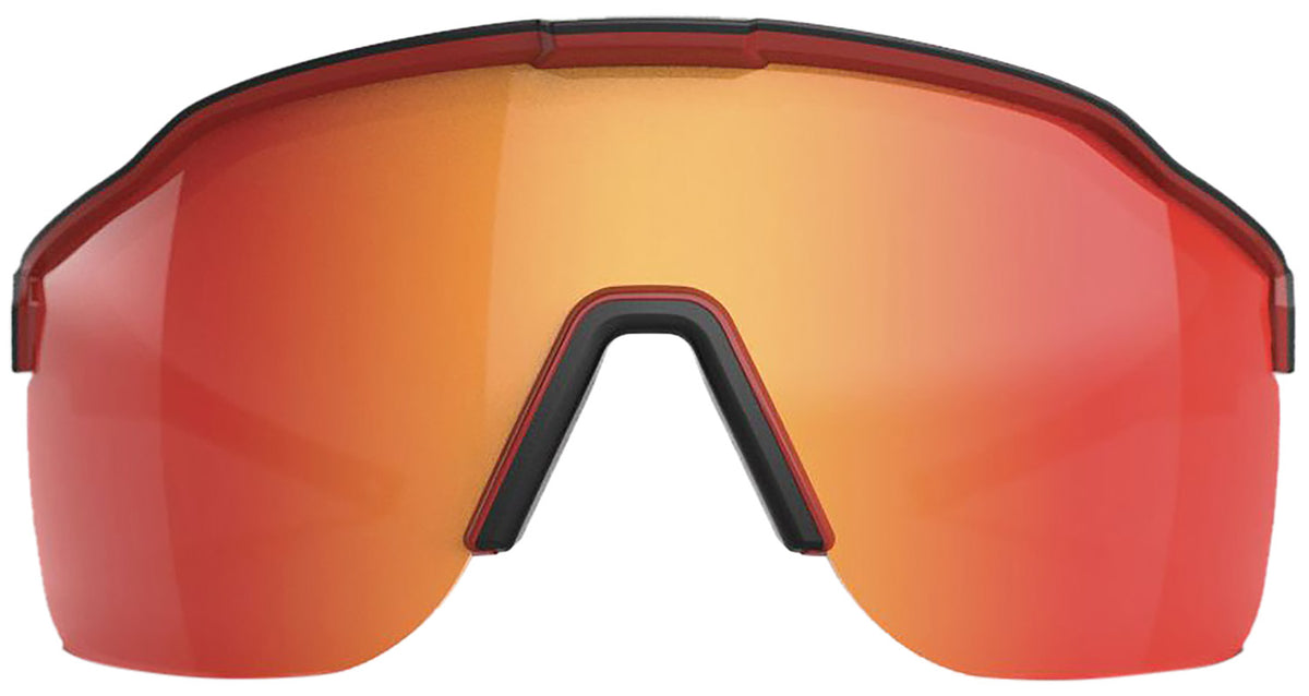 Glock Safe Action Tactical Shooting Glasses - Red Mirror Lens, Black Frame