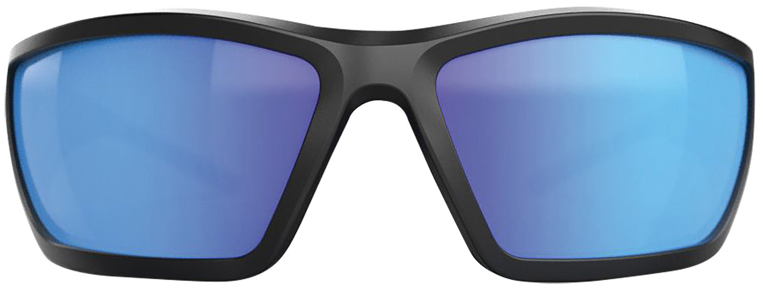 Glock Blue Line Tactical Shooting Glasses - Blue Mirror Lens, Black Frame