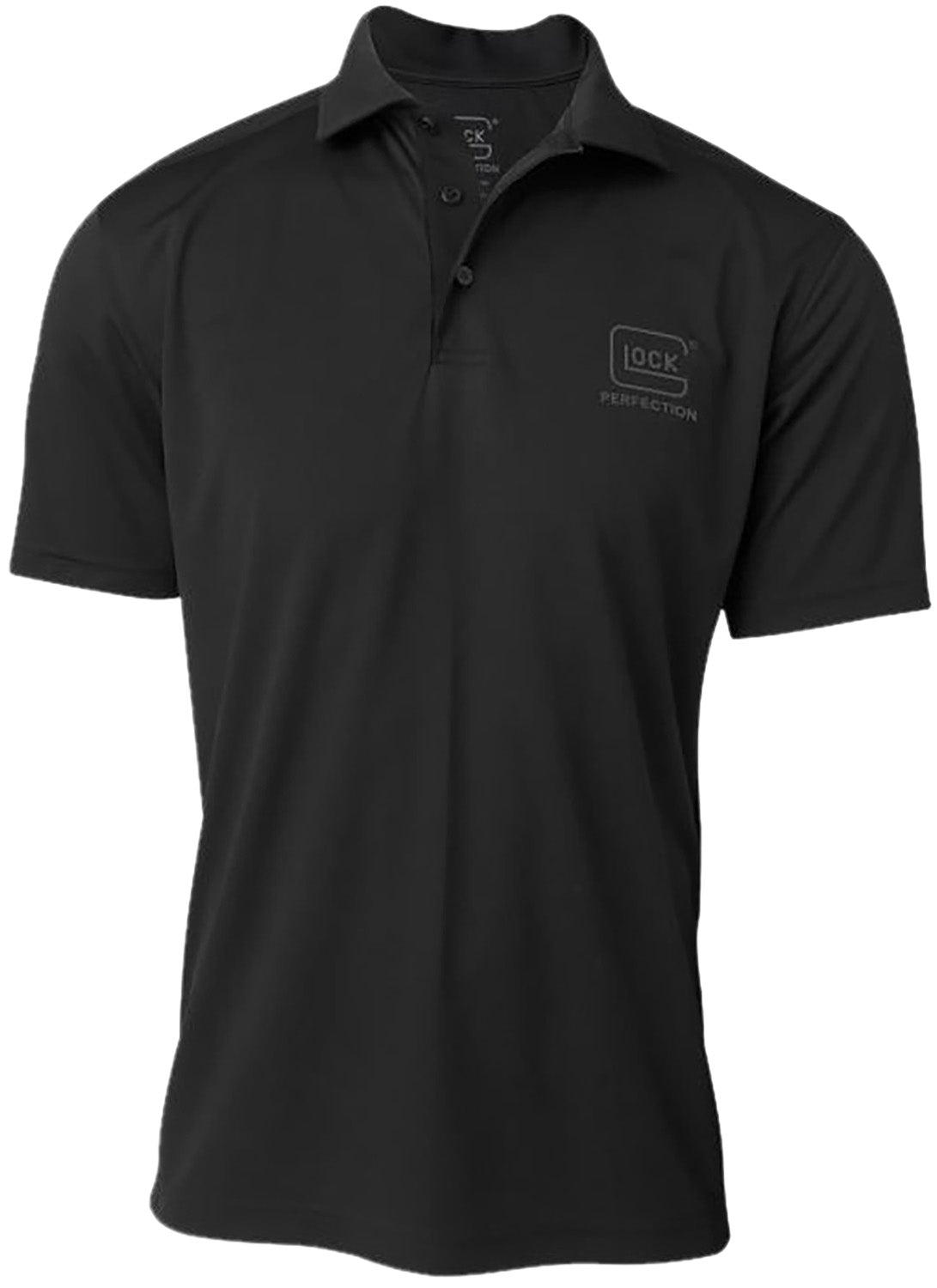 Glock Perfection Polo Black Polyester Mesh Short Sleeve XL