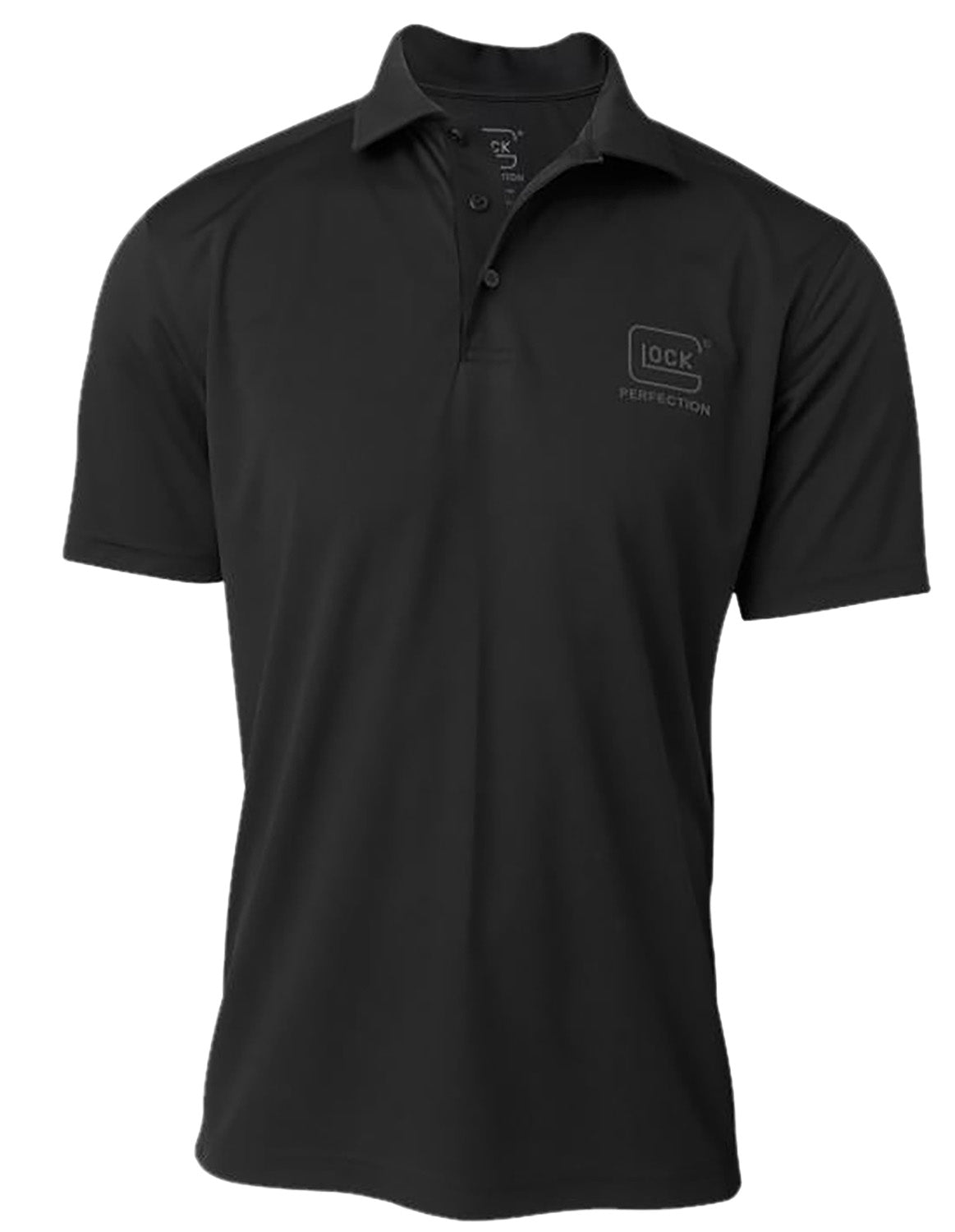 Glock Perfection Polo Black Polyester Mesh Short Sleeve 3XL
