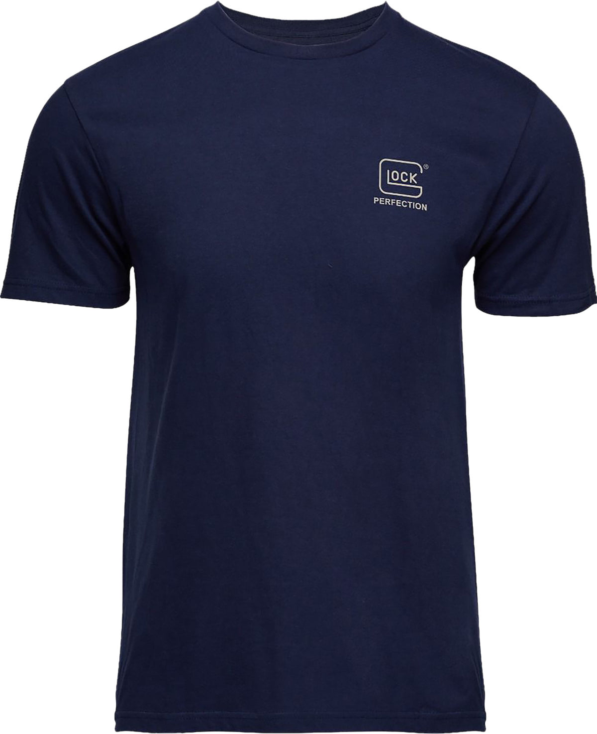 Glock Strong Tee Navy Ringspun Cotton Short Sleeve Large