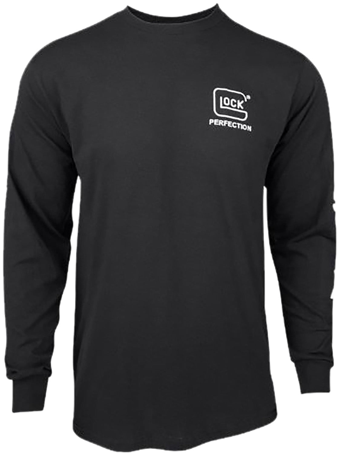 Glock Perfection Black Pre-Shrunk Cotton Long Sleeve T-Shirt Small