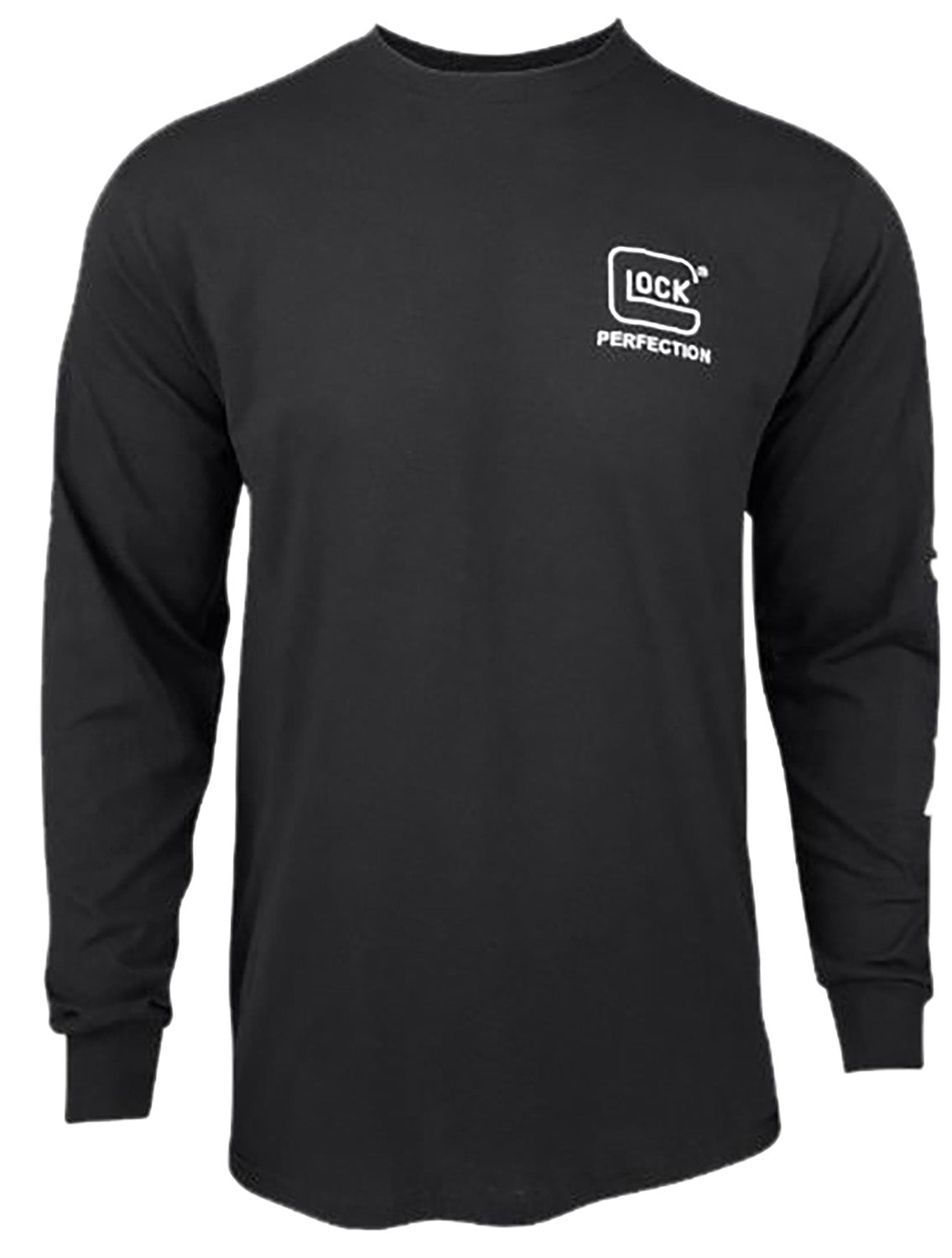 Glock Perfection Black Pre-Shrunk Cotton Long Sleeve T-Shirt Medium