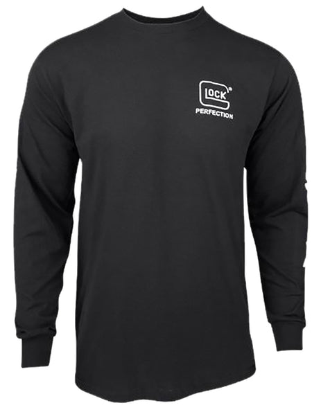 Glock Perfection Black Pre-Shrunk Cotton Long Sleeve T-Shirt Medium