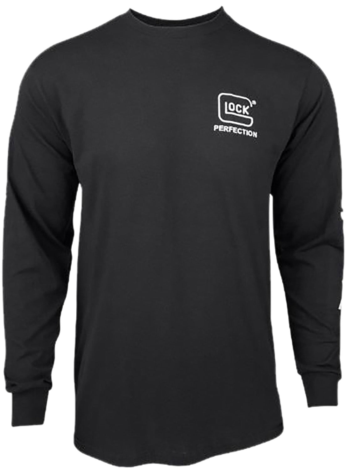 Glock Perfection Black Pre-Shrunk Cotton Long Sleeve T-Shirt Large