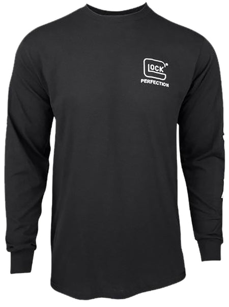 Glock Perfection Black Pre-Shrunk Cotton Long Sleeve T-Shirt XL