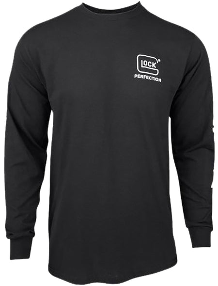 Glock Perfection Black Pre-Shrunk Cotton Long Sleeve T-Shirt 3XL