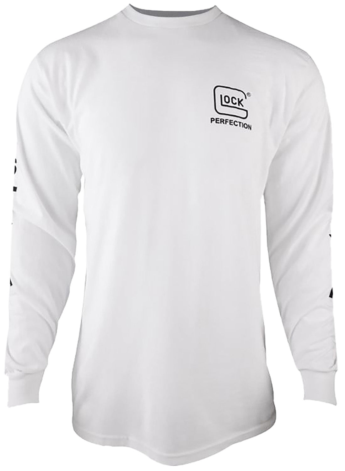 Glock Perfection Long Sleeve Tee White Pre-Shrunk Cotton Medium
