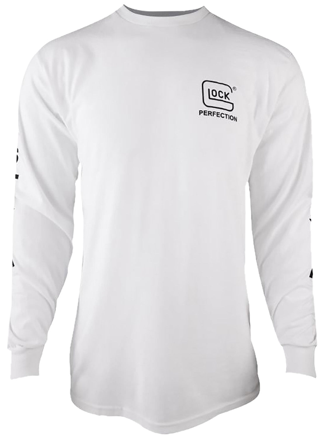 Glock Perfection Long Sleeve Tee White Pre-Shrunk Cotton XL