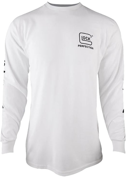 Glock Perfection Long Sleeve Tee White Pre-Shrunk Cotton 3XL