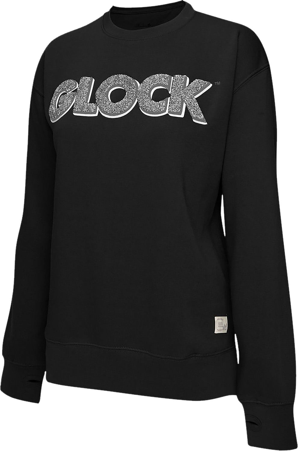 Glock AP96259 Chenille Raglan Pullover Fleece Black Cotton/Polyester Long Sleeve 2XL