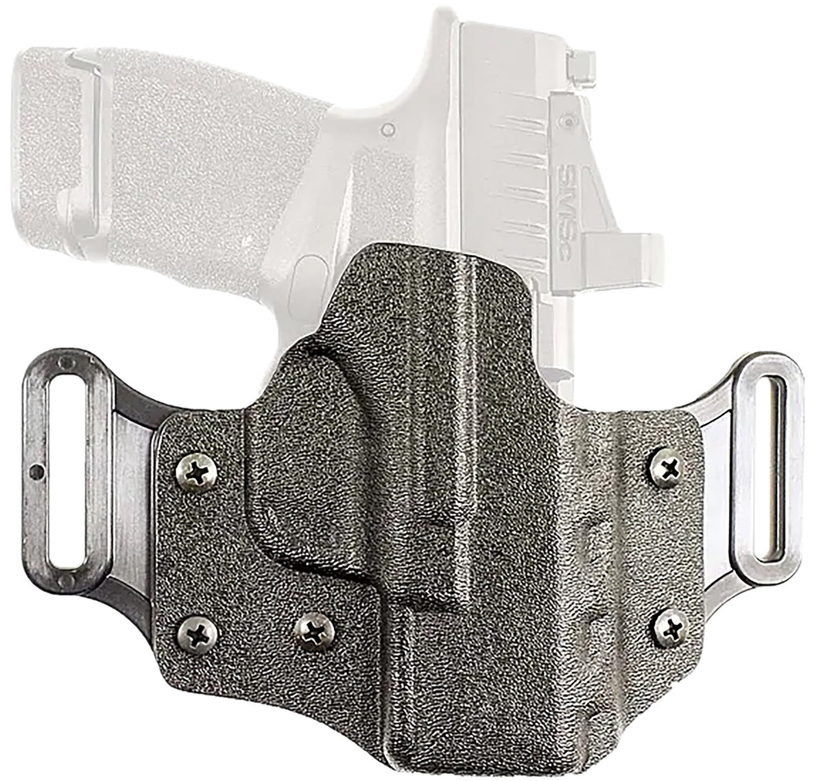 DeSantis Gunhide Veiled Partner OWB Black Kydex Holster Fits Sig Sauer P365 Right Hand