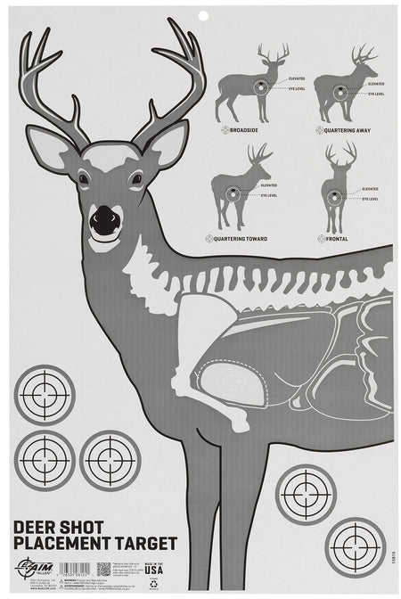 Allen 15810 Deer Vitals Corrugated Paper Hanging Shooting Target 23" x 35"