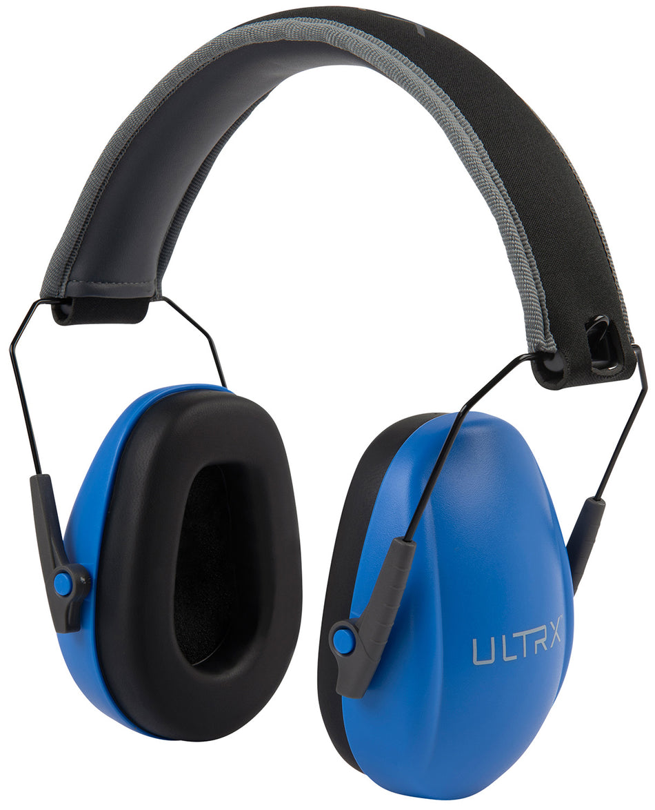 Allen ULTRX 4175 Passive Slim Profile Over-the-Head Earmuff Blue Youth