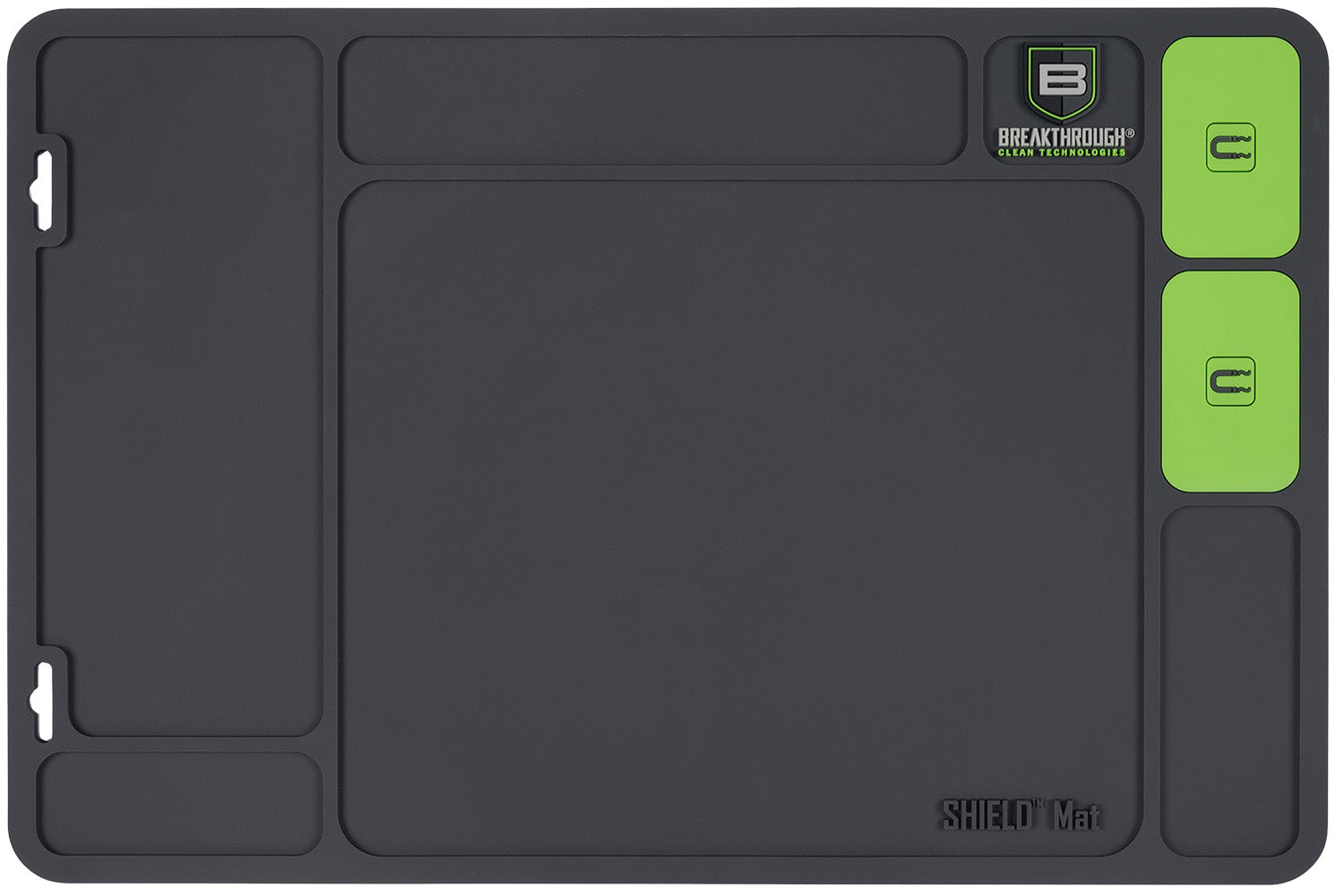 Breakthrough Clean BTSGMH Shield Handgun Maintenance Mat Gray/Green PVC 17.88x11.88