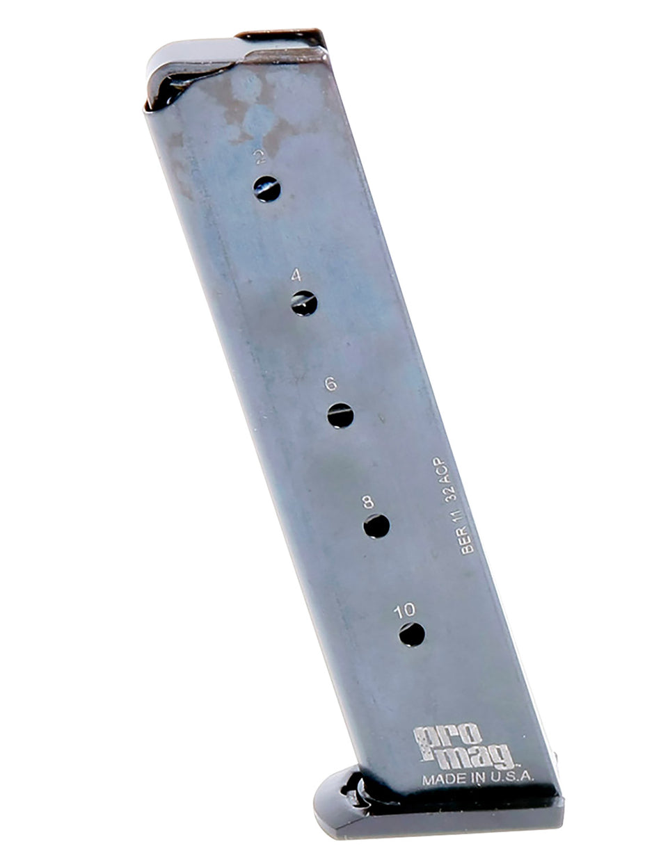 ProMag BER11 10-Round .32 ACP Magazine for Beretta 3032 Tomcat Silver Steel
