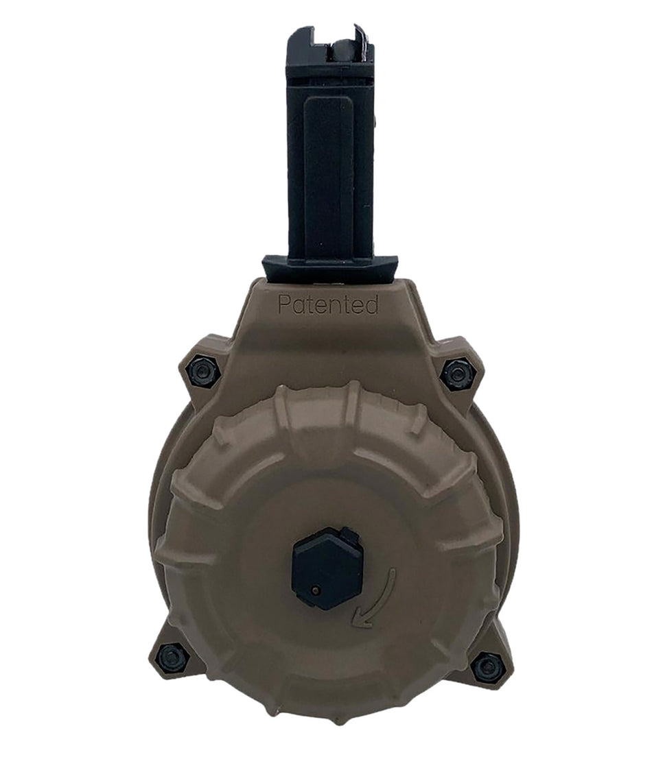 ProMag DRMA22-FDE 50rd Drum Magazine 9mm Fits CZ Scorpion Flat Dark Earth Polymer