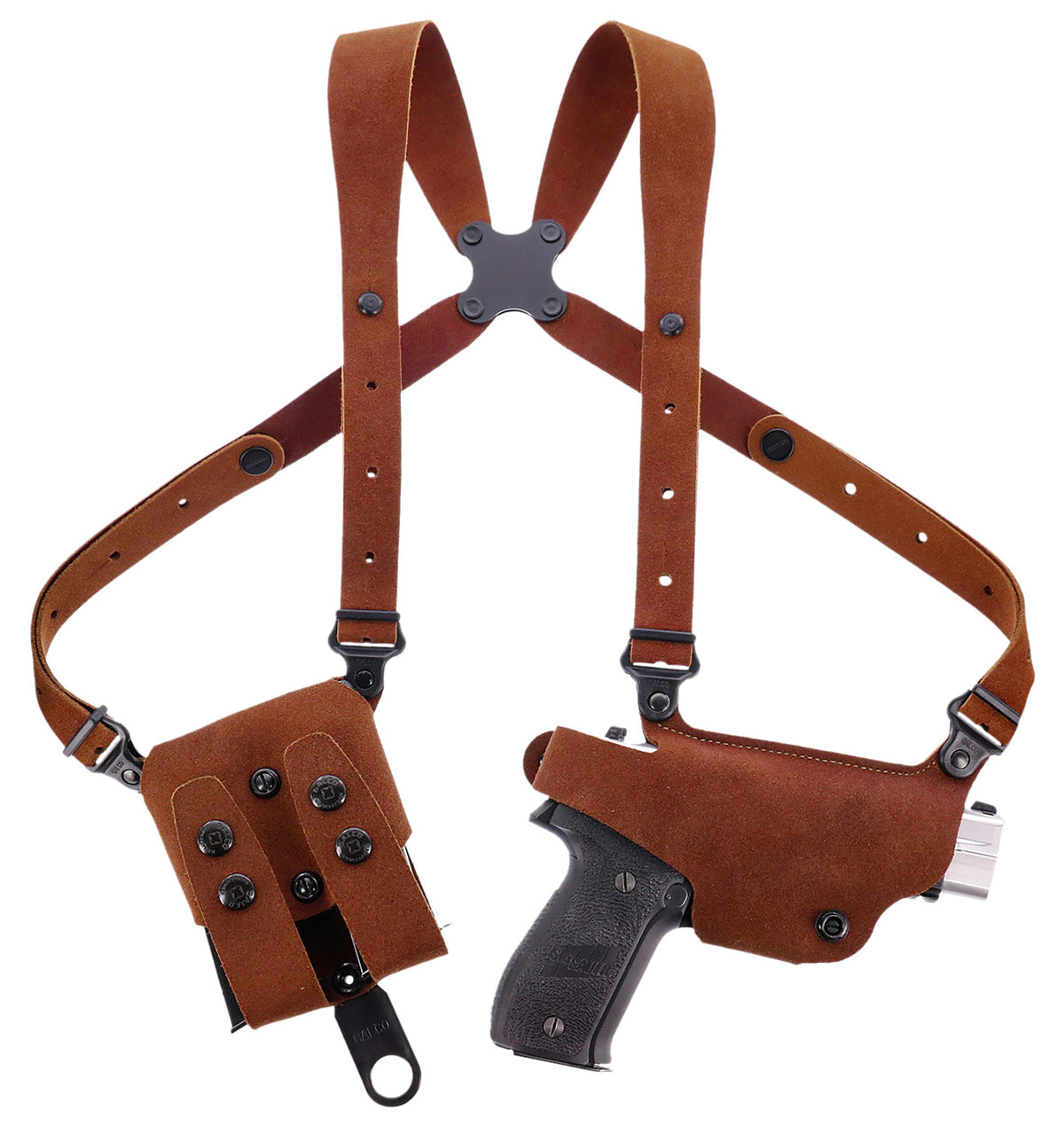 Galco Classic Lite 2.0 Shoulder Holster System Natural Leather Fits Glock 43 Right Hand