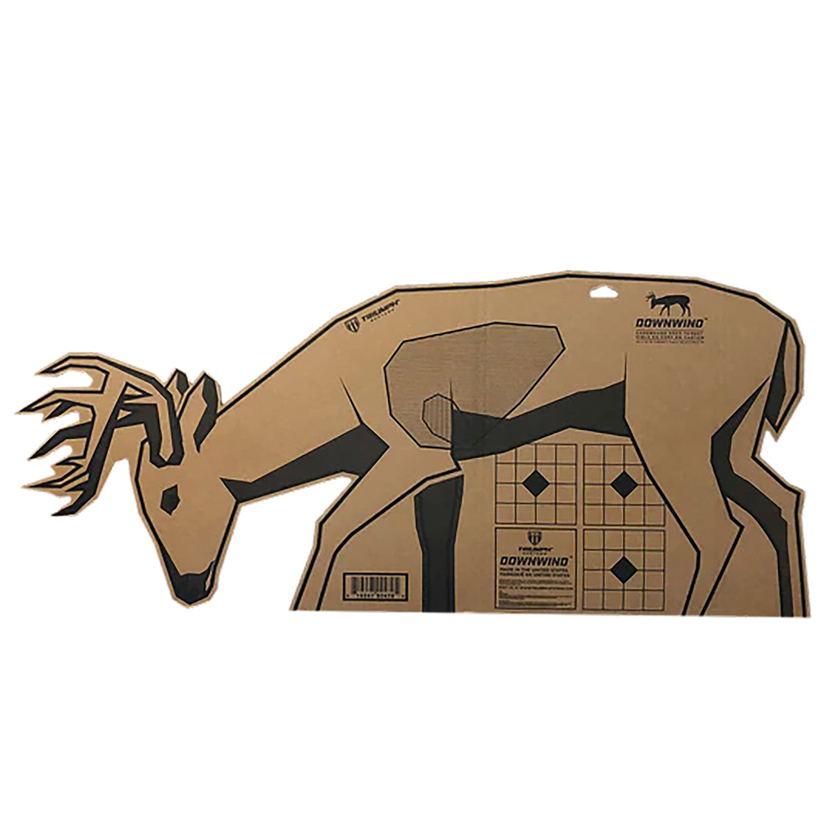 Triumph Systems Downwind Deer Standing Cardboard Shooting Target 40"W x 17.50"H (020020000)