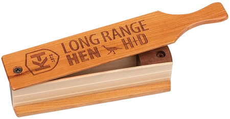 Knight & Hale KHT0207 HD Long Range Hen Box Turkey Call Double-Sided Cherry/Walnut