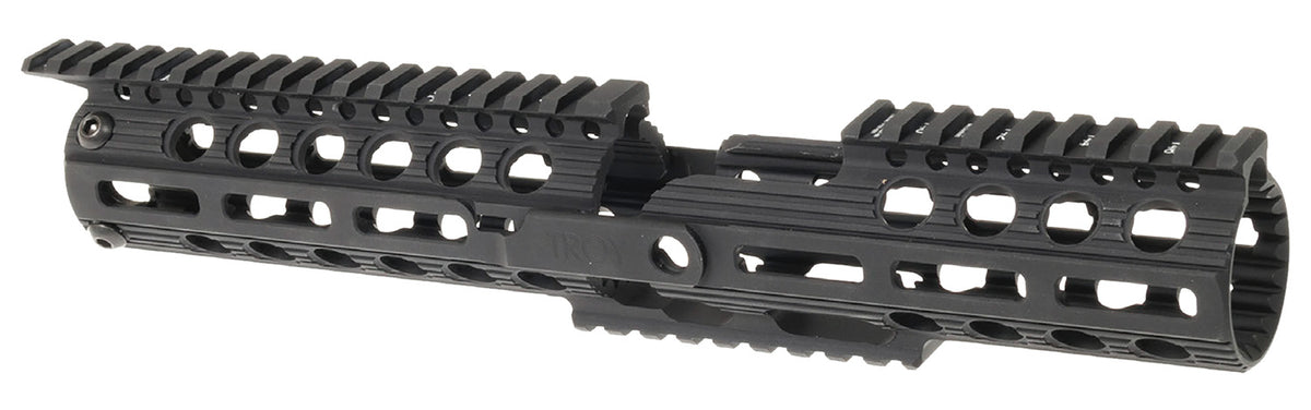 Troy Industries SRAIDLTCKBT00 Delta Handguard Carbine Length 12" Black for AR-15