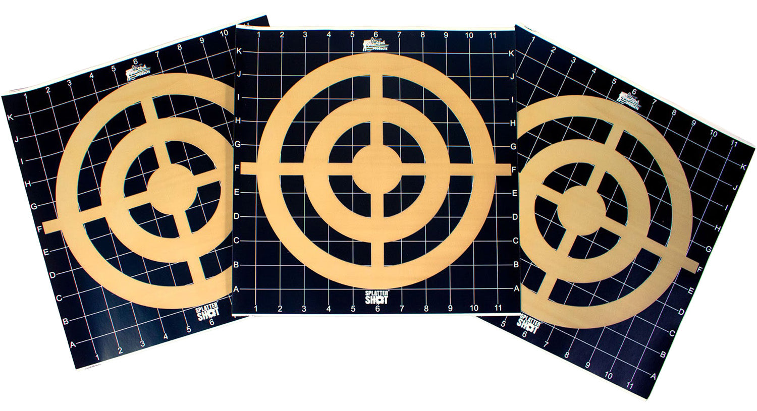 Pro-Shot THSI123PK Hanging Paper Targets 12"x12" Black/Orange 3 Pack