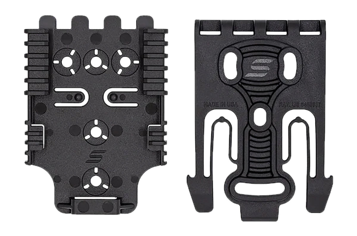 Safariland QUICK2KIT12 QLS Quick Locking System Kit Black Nylon Fork and Plate