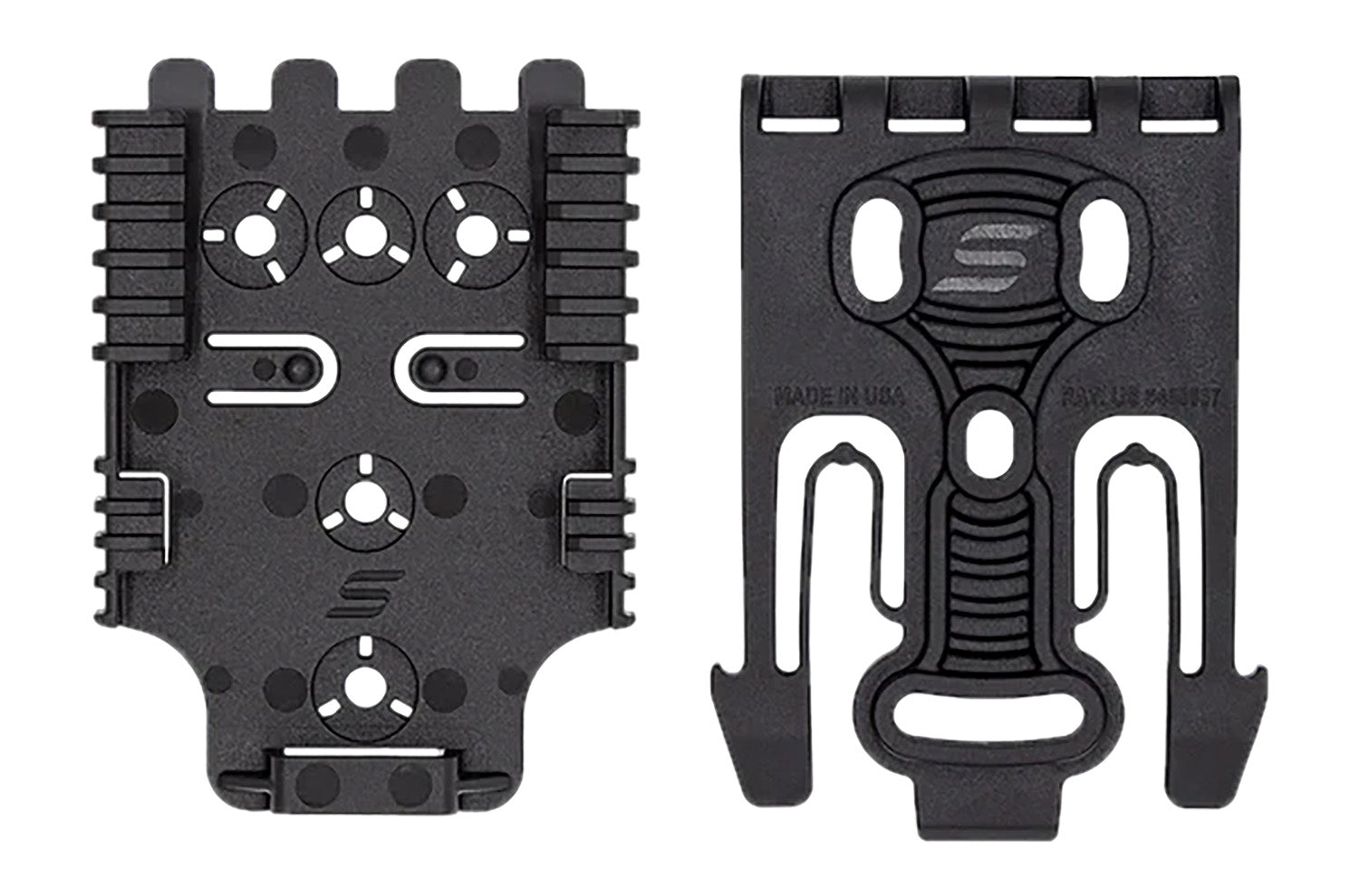 Safariland QUICK2KIT12 QLS Quick Locking System Kit Black Nylon Fork and Plate