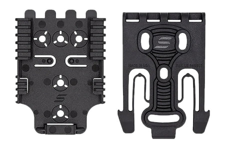 Safariland QUICK2KIT12 QLS Quick Locking System Kit Black Nylon Fork and Plate