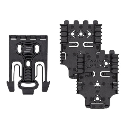 Safariland QUICK2KIT32 QLS Quick Locking System Kit Black Nylon Fork and Plate