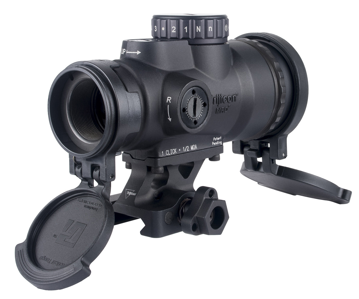 Trijicon 2200109 MRO HD Patrol Matte Black 1x 68 MOA/2 MOA Red Dot Reticle Full Cowitness Mount