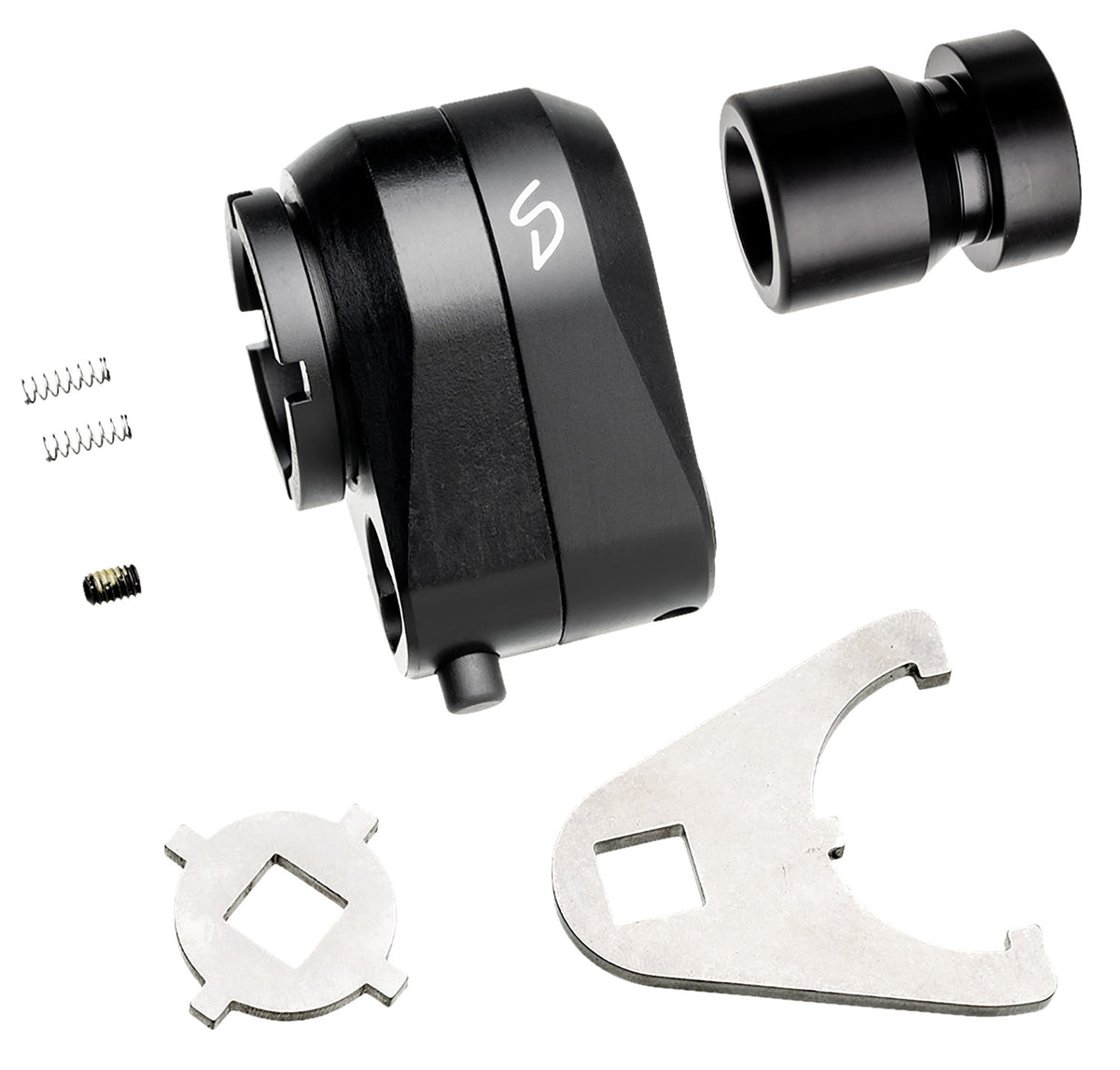 Stern Defense 008SDRABADD1M Rapid Attach Buttstock Adapter Black Aluminum/Steel AR Platform