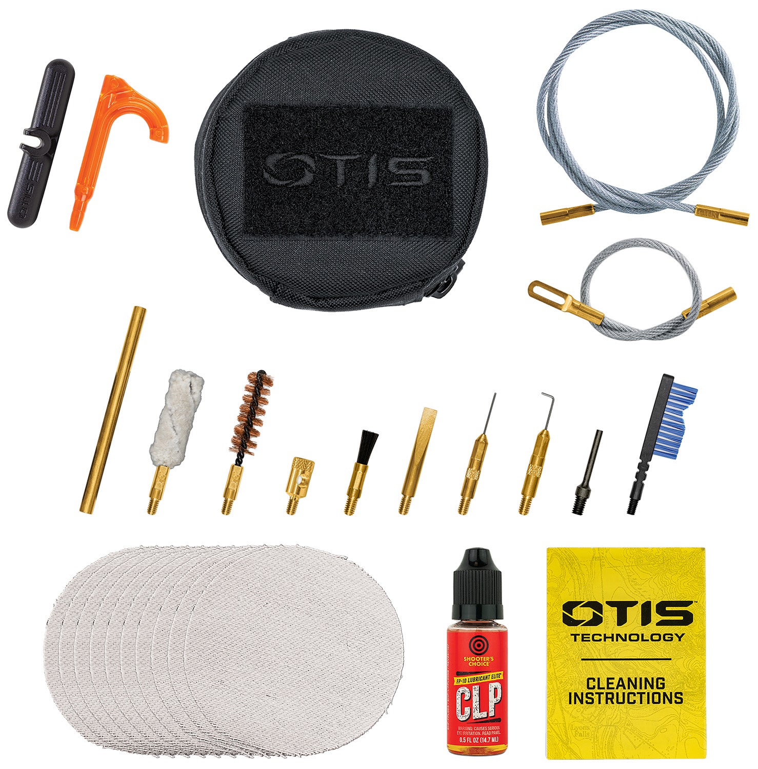 Otis 9mm Pistol and Rifle Cleaning Kit with Memory-Flex Cable Soft Pack