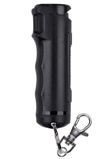 Sabre F15BUSG02 Flip Top Pepper Spray Black with Snap Clip