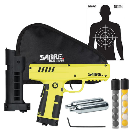 Sabre SLPIC2 Compact Projectile Launcher 175 ft Range Black/Yellow CA Approved