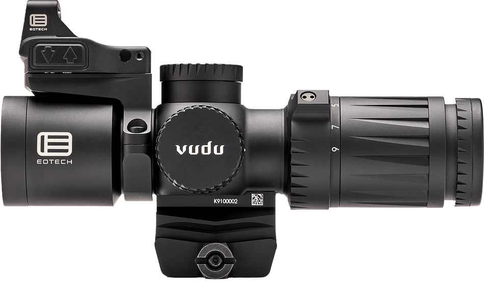 Eotech VDU3-9PKG1 Vudu Kit Matte Black 3-9x32mm Illuminated HC1 MOA Reticle with EFLX and Ring Mount