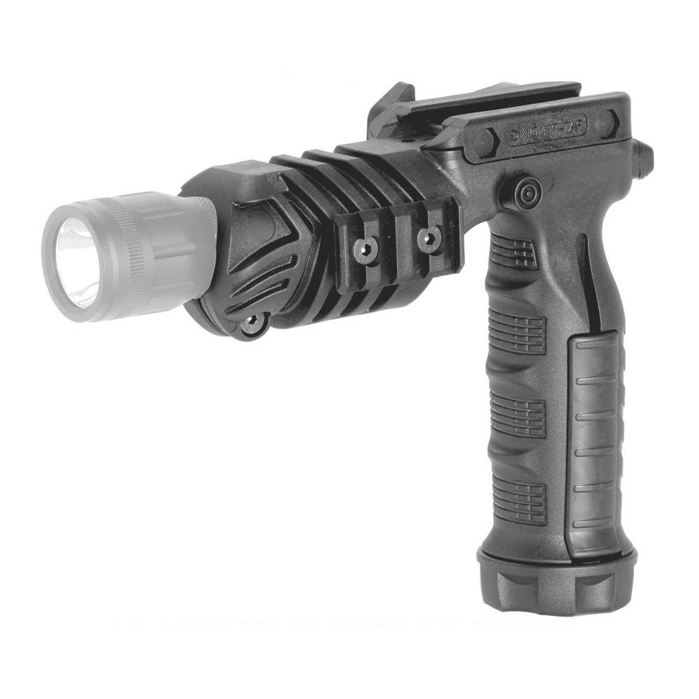 Command Arms Vertical Foregrip with Flashlight Adapter Matte Black Polymer