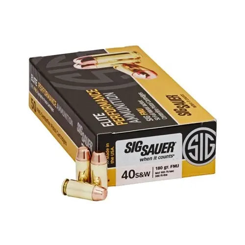 Sig Sauer PRACTICE FMJ FMJ Training,Target .40 S&W 180 gr FMJ ammo