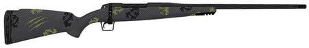 Fierce Firearms TWROG270WIN24BF Twisted Rogue 270 Win 24" Armour Lube Black Steel Threaded Barrel, Drilled & Tapped Steel Receiver, LR Negative Comb Forest Camo Carbon Fiber Stock