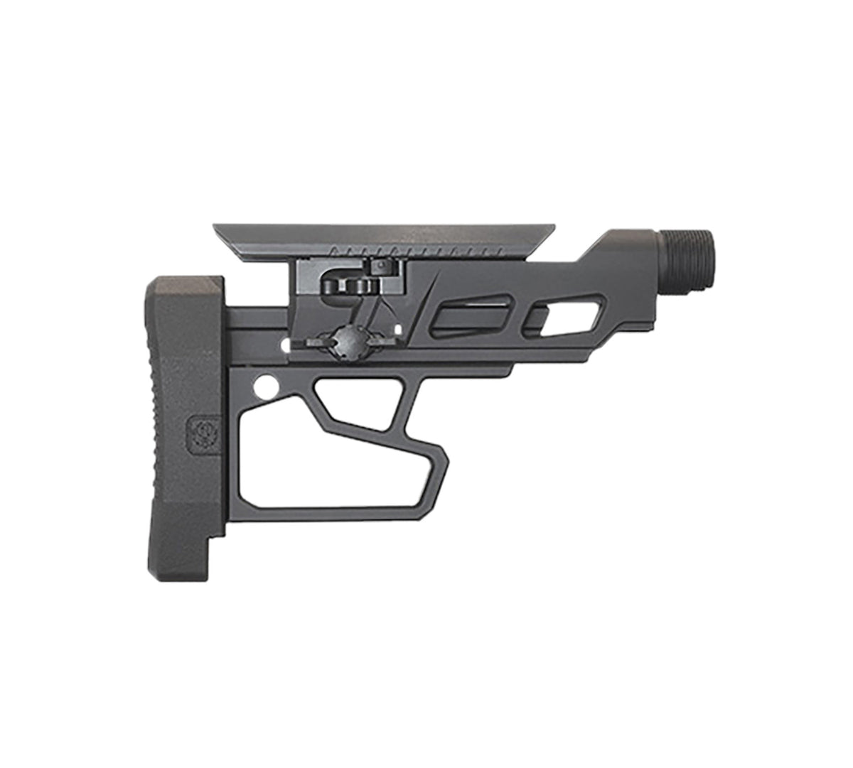 Ruger 90773 Adjustable Precision Rifle Buttstock Assembly Black Steel Aluminum Nylon