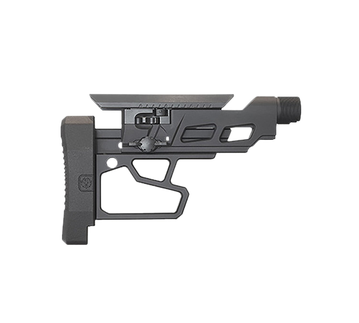 Ruger 90773 Adjustable Precision Rifle Buttstock Assembly Black Steel Aluminum Nylon