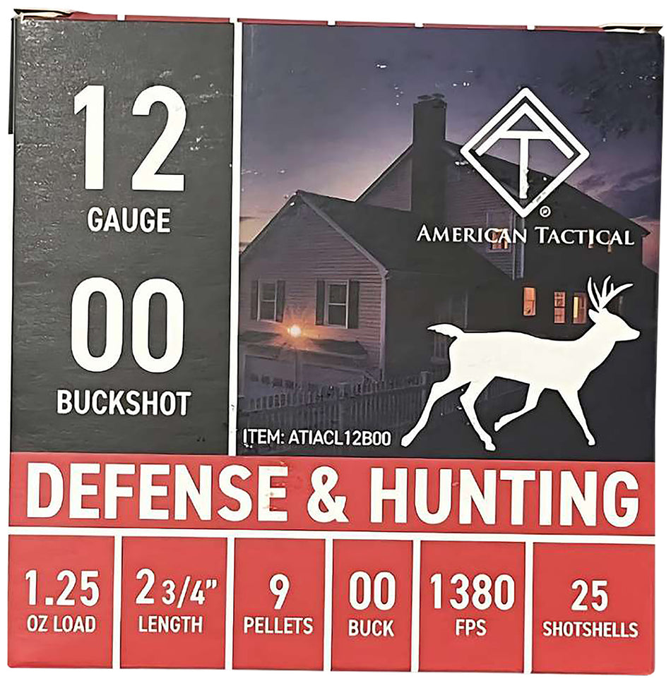 ATI  12 Gauge 2.75 in / 2.75 in 00 Buck 1-1/4 oz