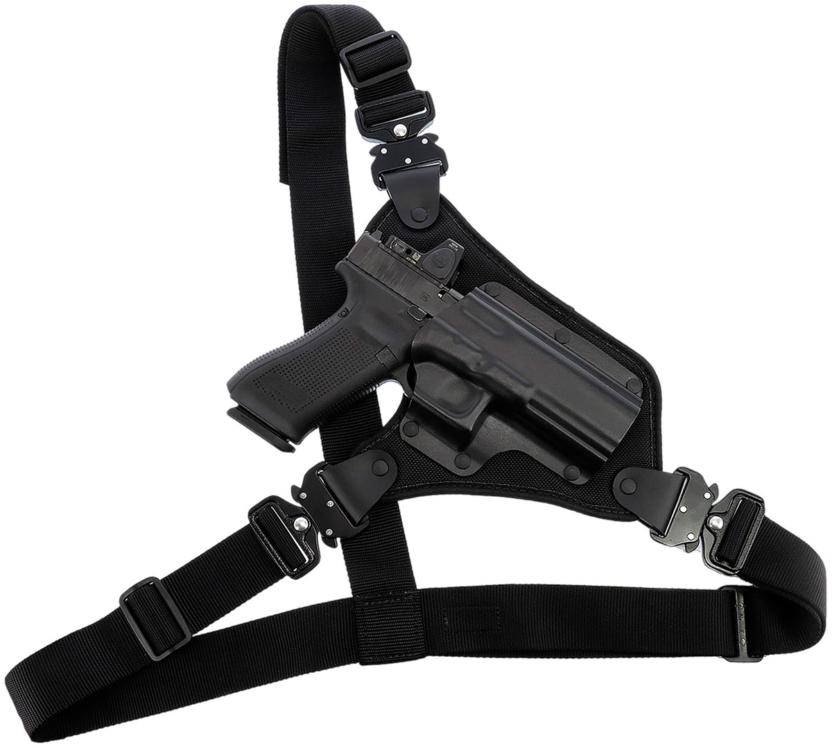 Galco High Ready Chest Holster Black Kydex/Nylon Fits Ruger .357 Blackhawk 5.50" Right Hand