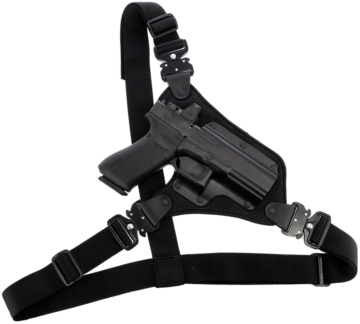 Galco High Ready Chest Holster Black Kydex/Nylon Fits Ruger .357 Blackhawk 5.50" Right Hand