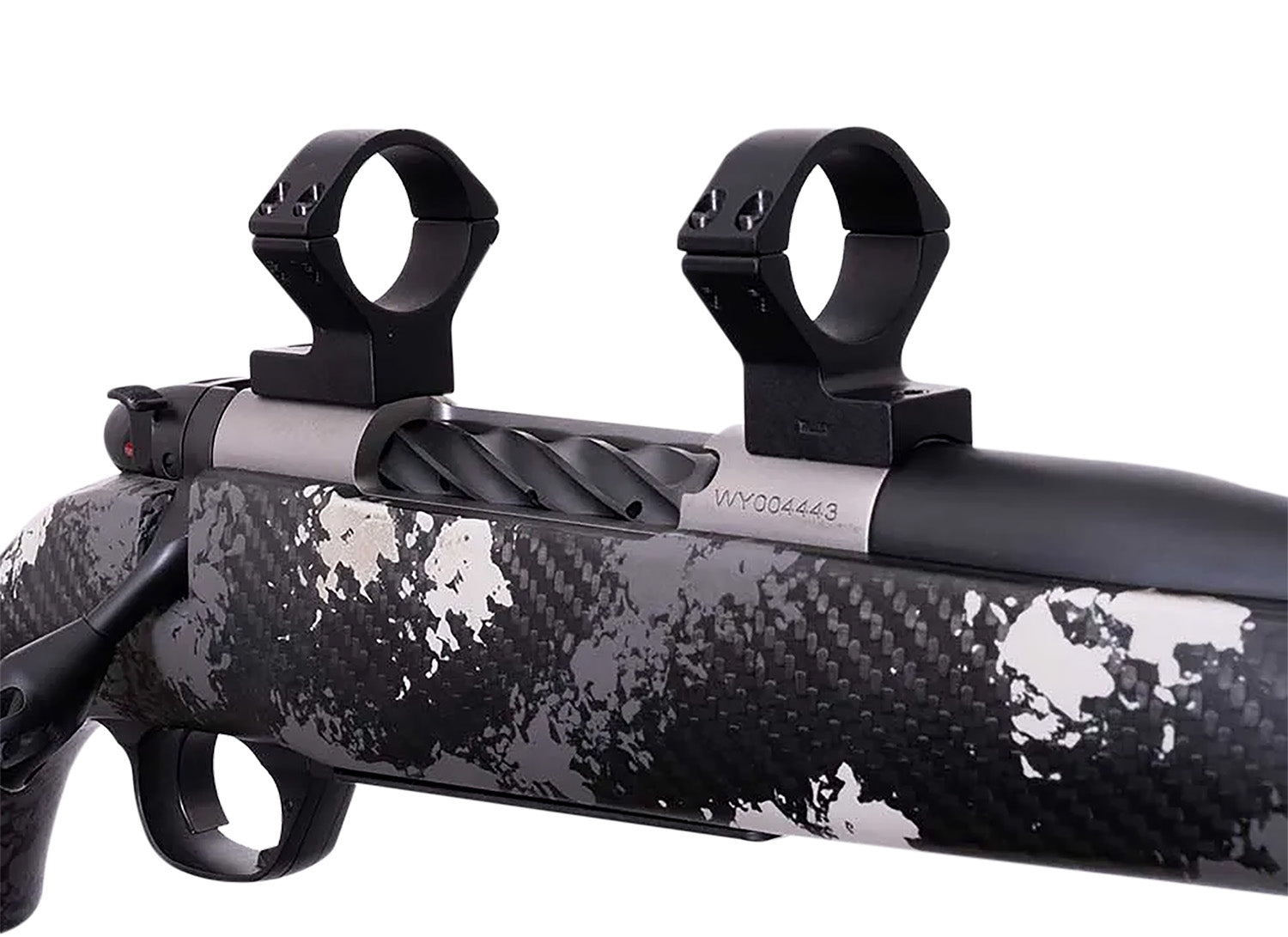 Weatherby TRBVLAS1 Scope Mount/Ring Combo Matte Black Alloy 1" Tube Medium Rings for Mark V Standard 6-Lug Action